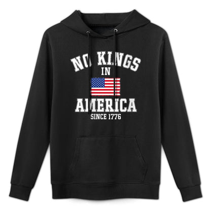 Womens No Kings In America Since 1776 4th Of July Patriotic US Moisture-Wicking Hoodie