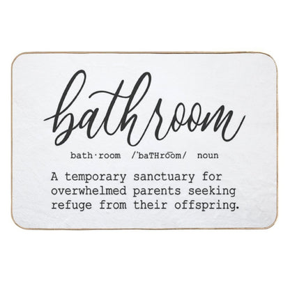 Funny Bathroom Definition  Multi-Purpose Bath Mat