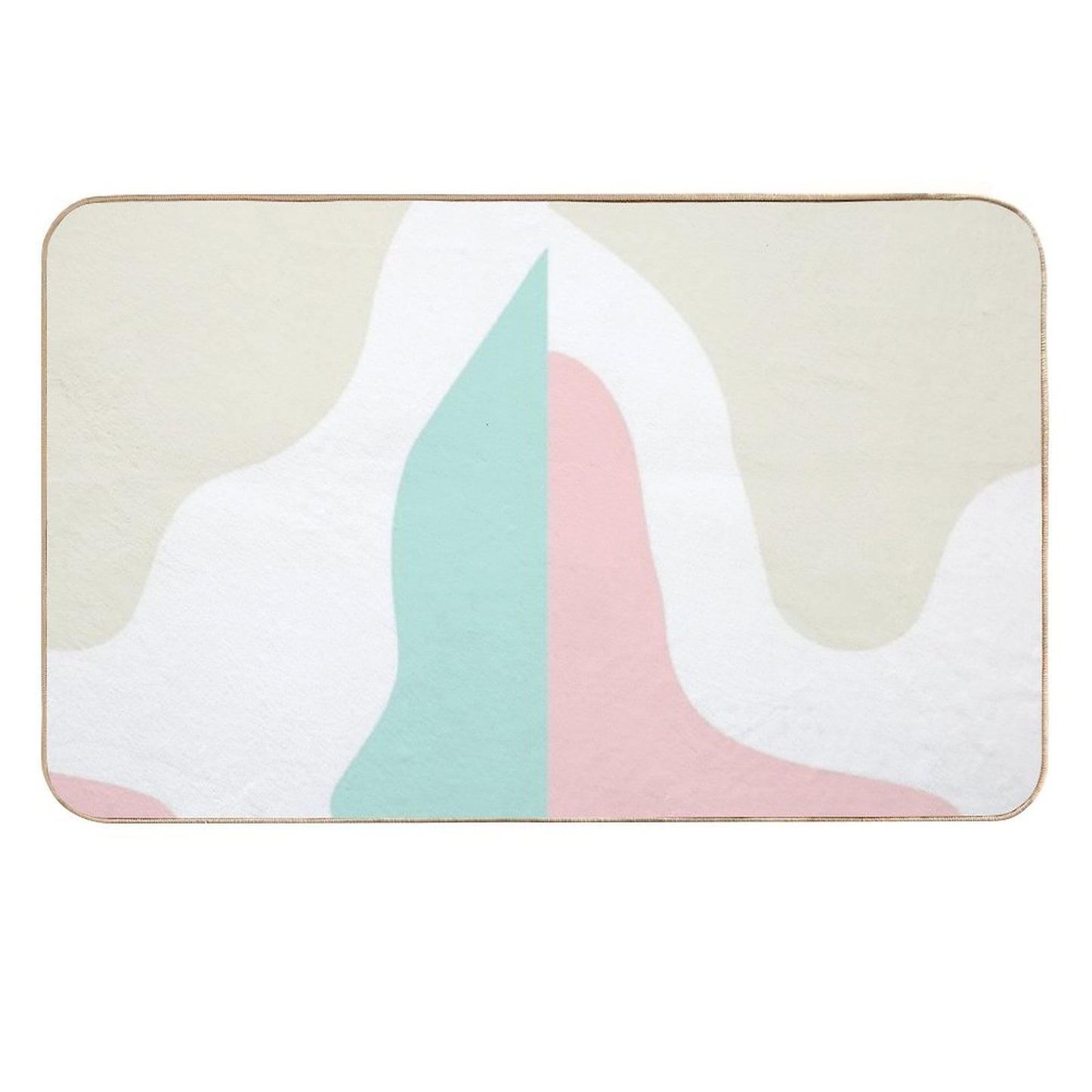 Abstract Modern Pastels  Long-Lasting Bath Mat