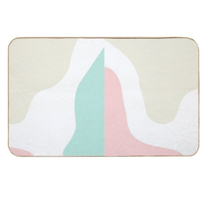 Abstract Modern Pastels  Long-Lasting Bath Mat