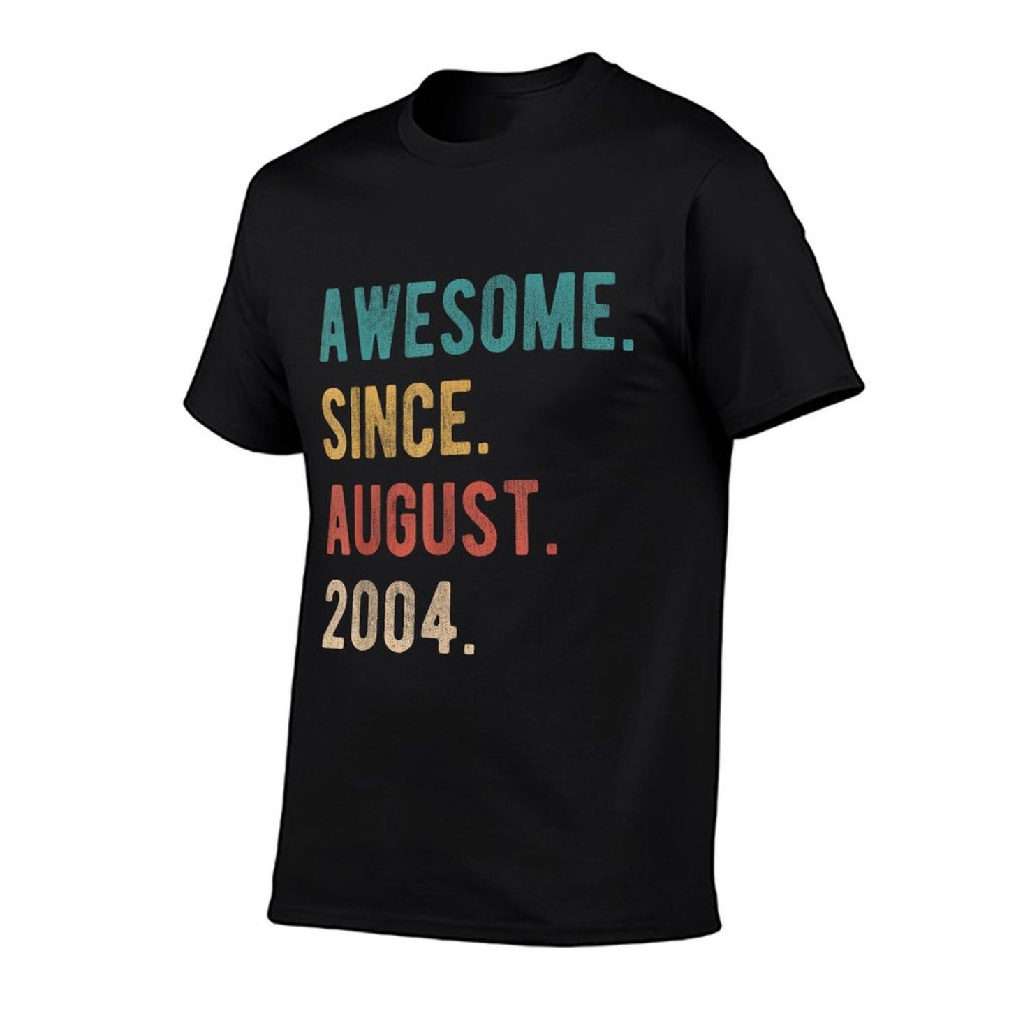Retro 21 Years Old Awesome Since August 2004 21st Birthday  Polyester Blend T-Shirt