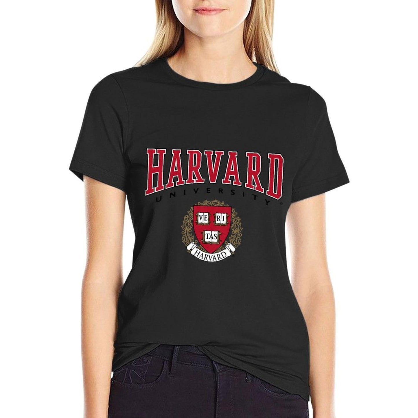 Kids Harvard University Veritas Red Crest Kids  Trendy Pattern T-Shirt