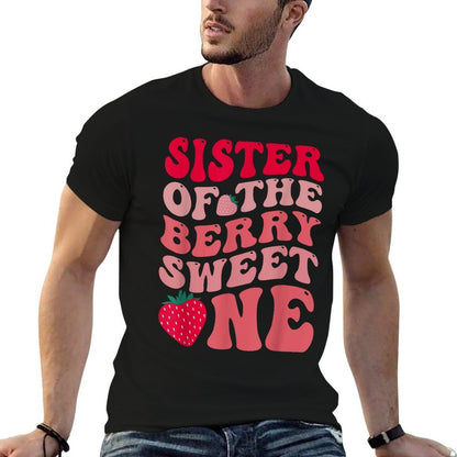 Sister Of The Berry Sweet One Strawberry First Birthday  Relaxed-fit T-Shirt