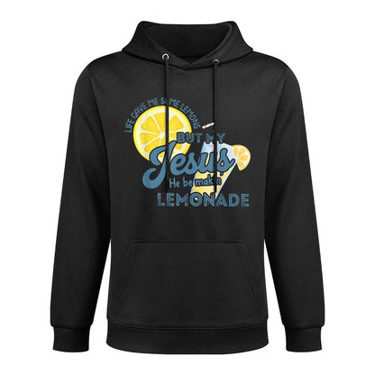 Life Gave Me Some Lemons But My Jesus He Be Making Lemonade Shape Retention Hoodie