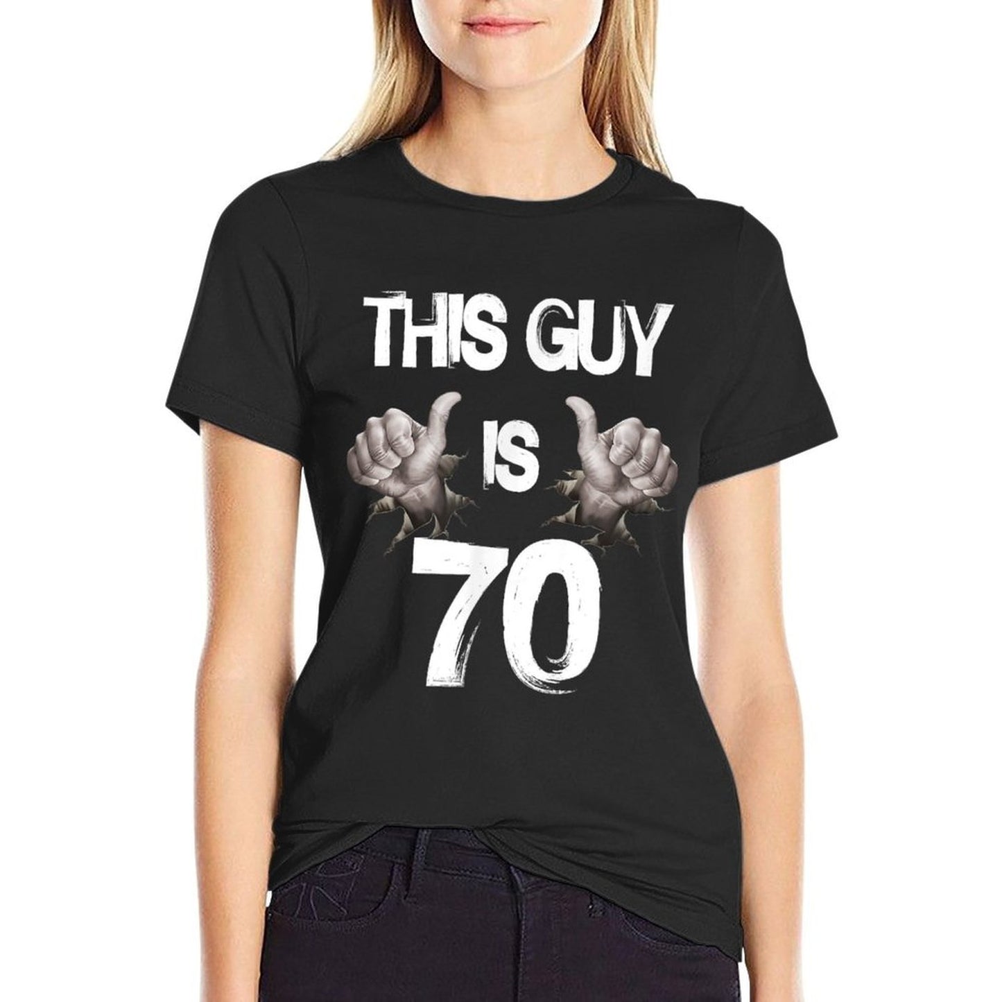 Mens 70th Birthday Born In 1947. This Guy Is 70  Versatile T-Shirt