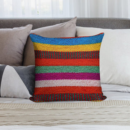 Peruvian Stripes Soft Durable Construction Throw Pillow