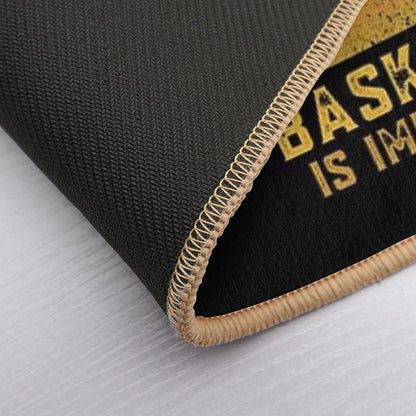 School Is Important But Basketball Is Importanter Funny Education Basketballer  Eco-Friendly Bath Mat