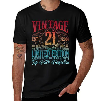 Vintage 2001 Limited Edition 2001 21 Years Old 21st Birthday  Classic T-Shirt