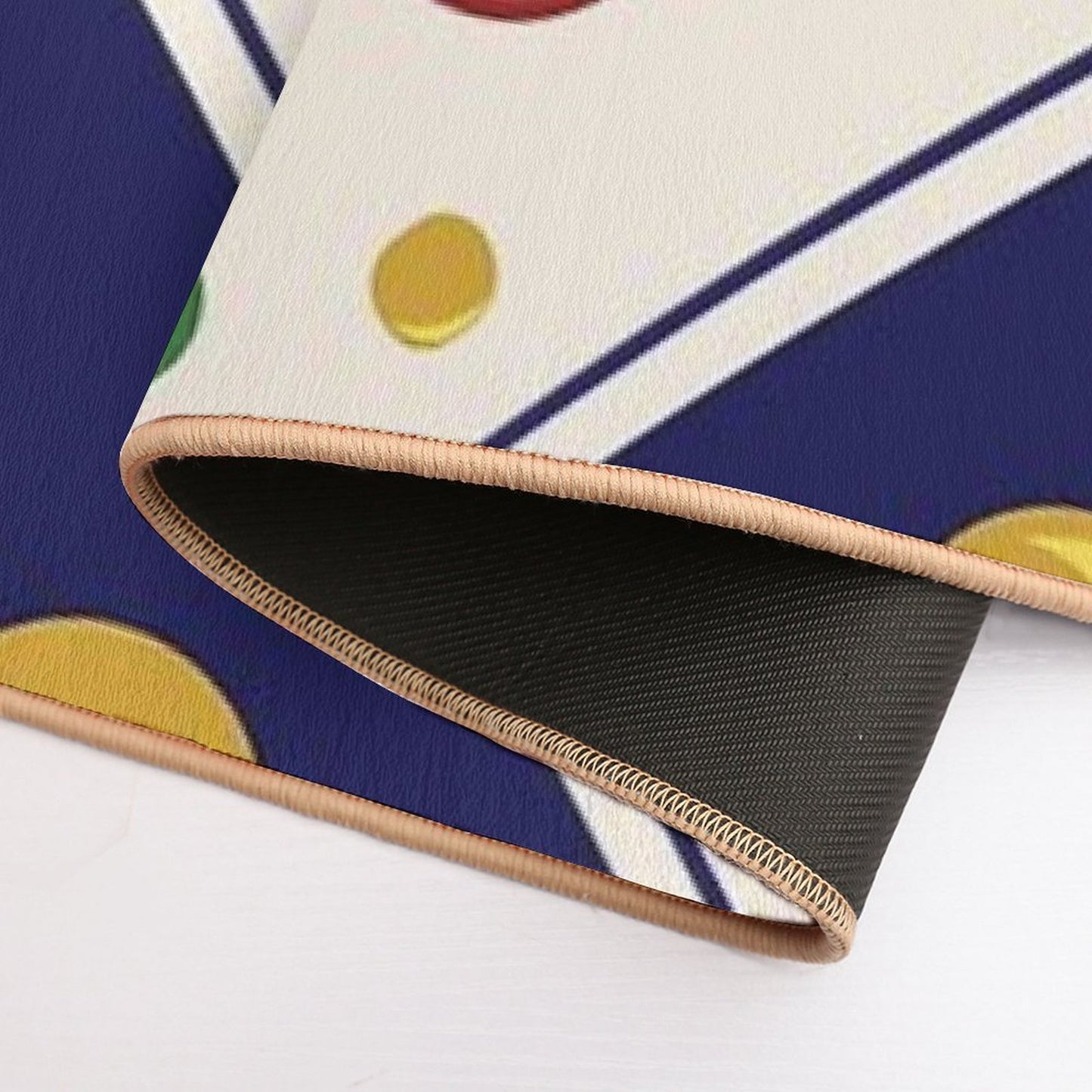 Mexican Talavera Floral Pattern by Akbaly  Fade-Resistant Bath Mat