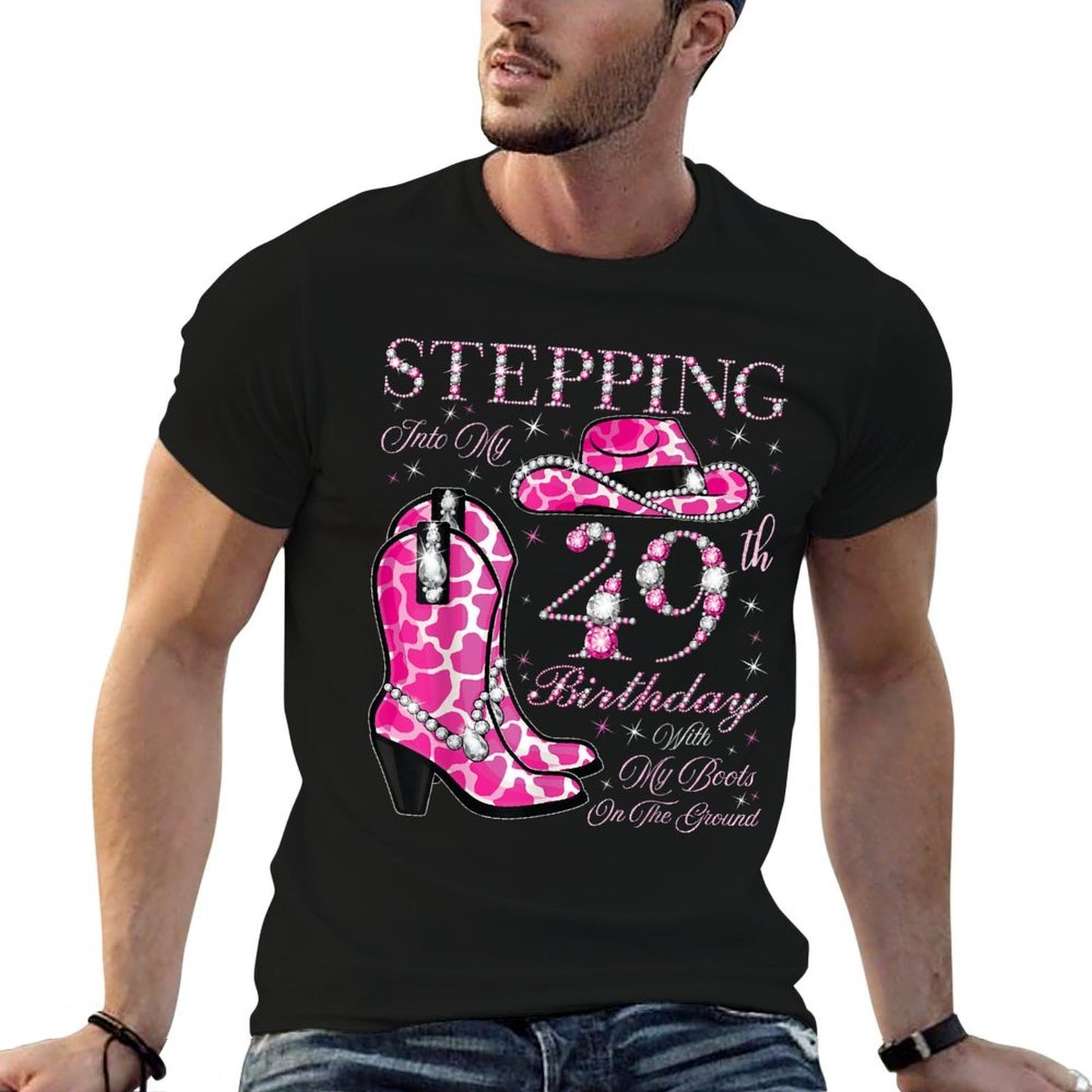 Stepping Into My 49th Birthday With My Boots On The Ground  Moisture-wicking T-Shirt