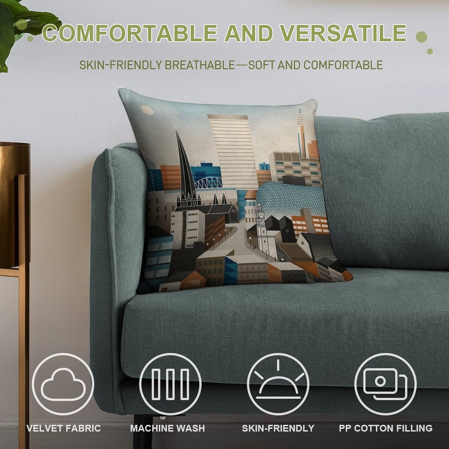 From Digbeth With Love Soft Easy Maintenance Throw Pillow