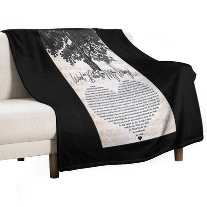 Bette Midler - Wind Beneath My Wings Lyrics Wall Art Gift All-season Throw Blanket