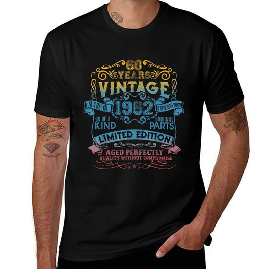 60 Years Old Vintage 1962 Limited Edition 60th Birthday  Wrinkle-resistant T-Shirt