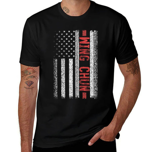 Wing Chun American 4th of July Zip  Graphic-printed T-Shirt