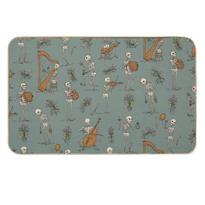 Skeleton Orchestra  Rapid-Drying Bath Mat