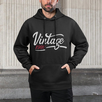 40th Birthday Gift Vintage 1980 Classic Men Women Moisture-Wicking Hoodie
