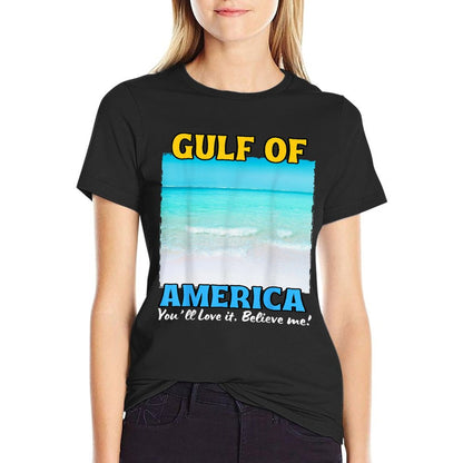 Gulf Of Us America Graphic Men Women Kids America&#39;s Gulf Summer-ready Fabric T-Shirt