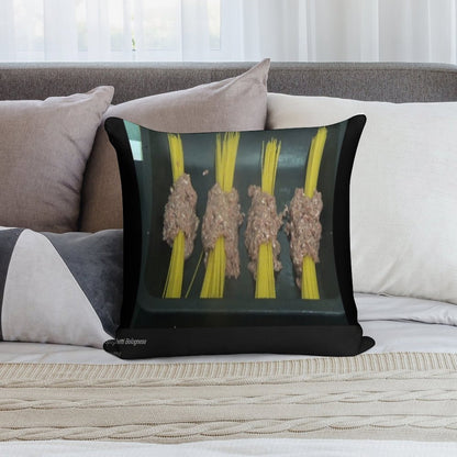 A Different Spaghetti Bolognese - Kay's Cooking Soft Durable Construction Throw Pillow