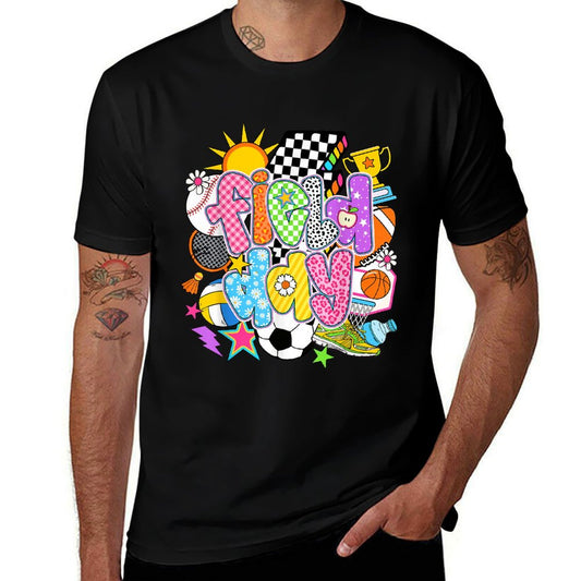 Field Day Fun Day Let The Games Begin Field Trip Teacher Kid Heathered Texture T-Shirt