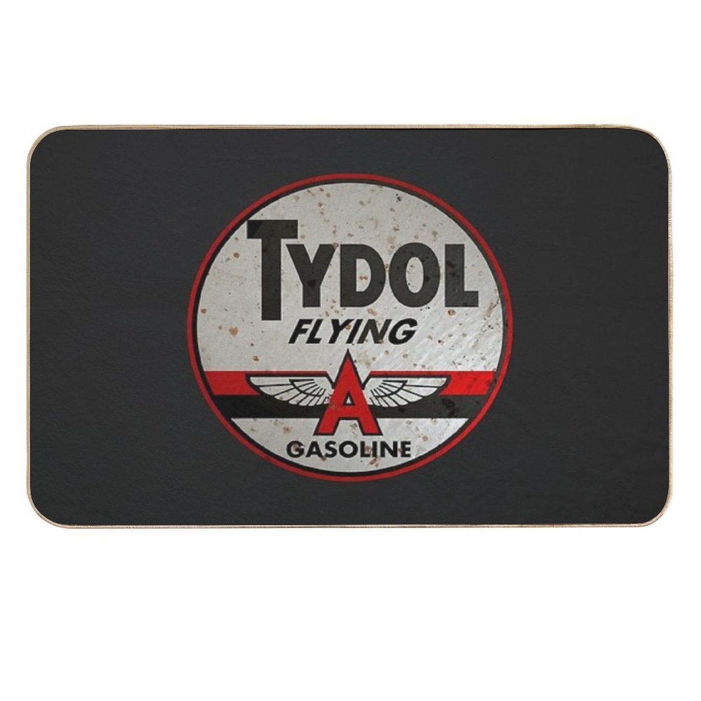 Tydol Flying Gasoline Vintage Sign Rusted  Eco-Friendly Bath Mat