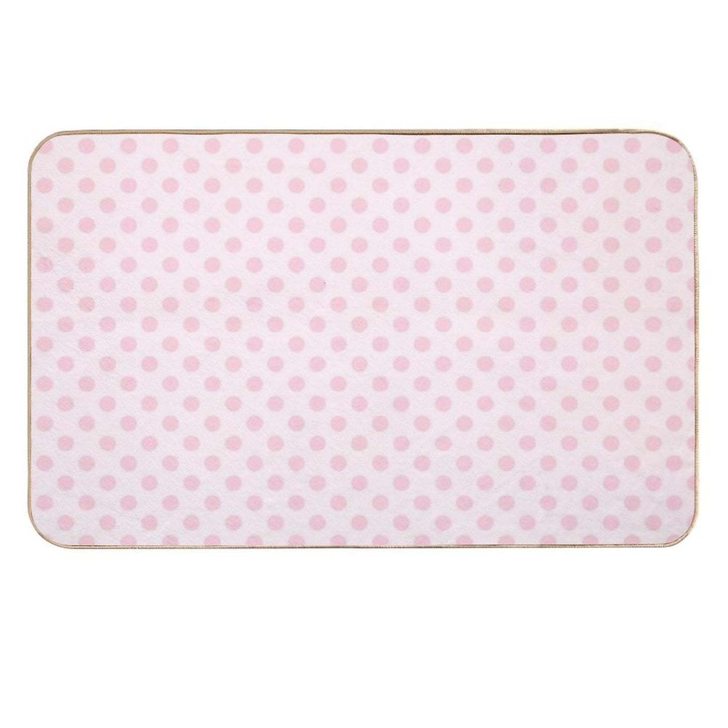 Pink Polka Dots on Soft Pink Background  Slip-Resistant Bath Mat