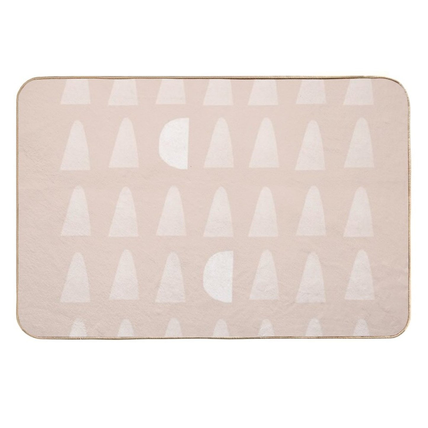 Cute Pink Geometric Pattern  High-Traffic Bath Mat
