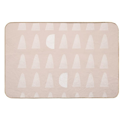 Cute Pink Geometric Pattern  High-Traffic Bath Mat