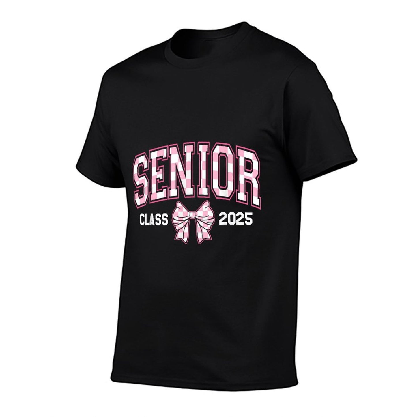 Cute Senior Class Of 2025 Checkered Bow Senior 25 Graduation  Odor-resistant T-Shirt