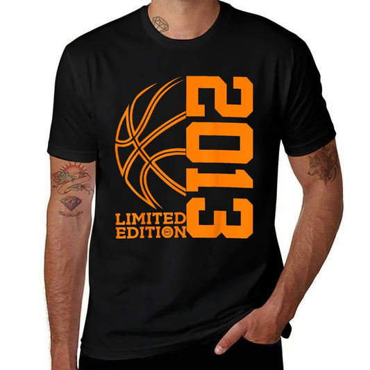 12th BIRTHDAY BASKETBALL LIMITED EDITION 2013  High-quality Stitching T-Shirt