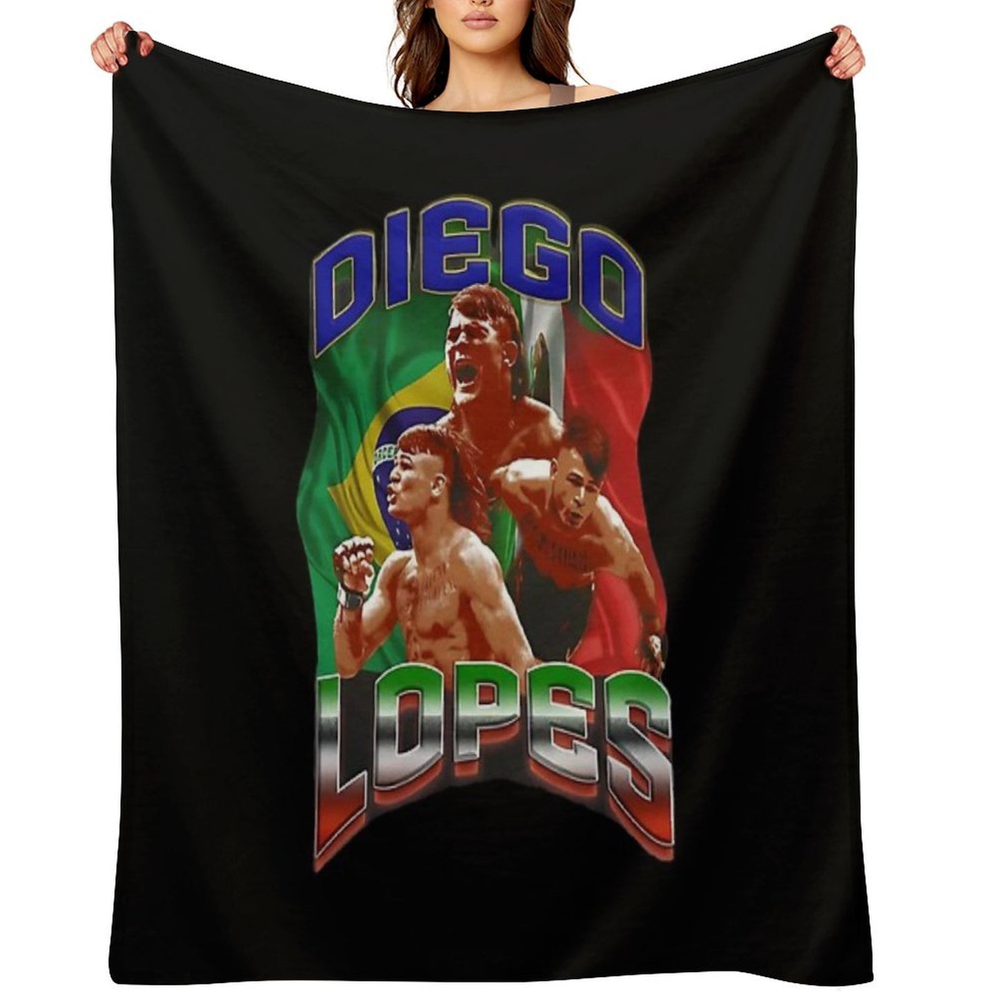 Diego Lopes Flag Mexico And Brazil Comfort Throw Blanket