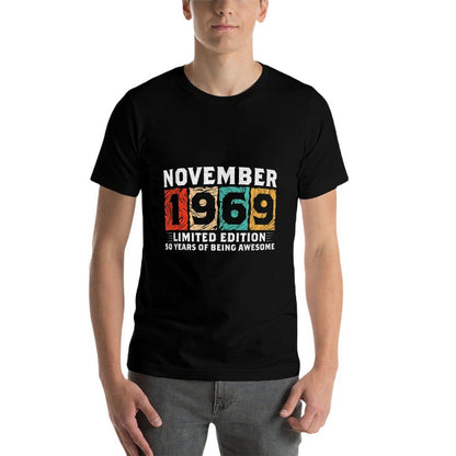 Born November 1969 Limited Edition 50th Birthday  Moisture-wicking T-Shirt