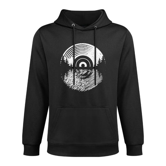 Vinyl Record Album Classic Music Player Lover Audiophile Kangaroo Pocket Hoodie