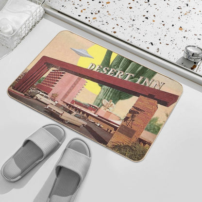 Desert Inn  UFOs Landing  Odorless Bath Mat