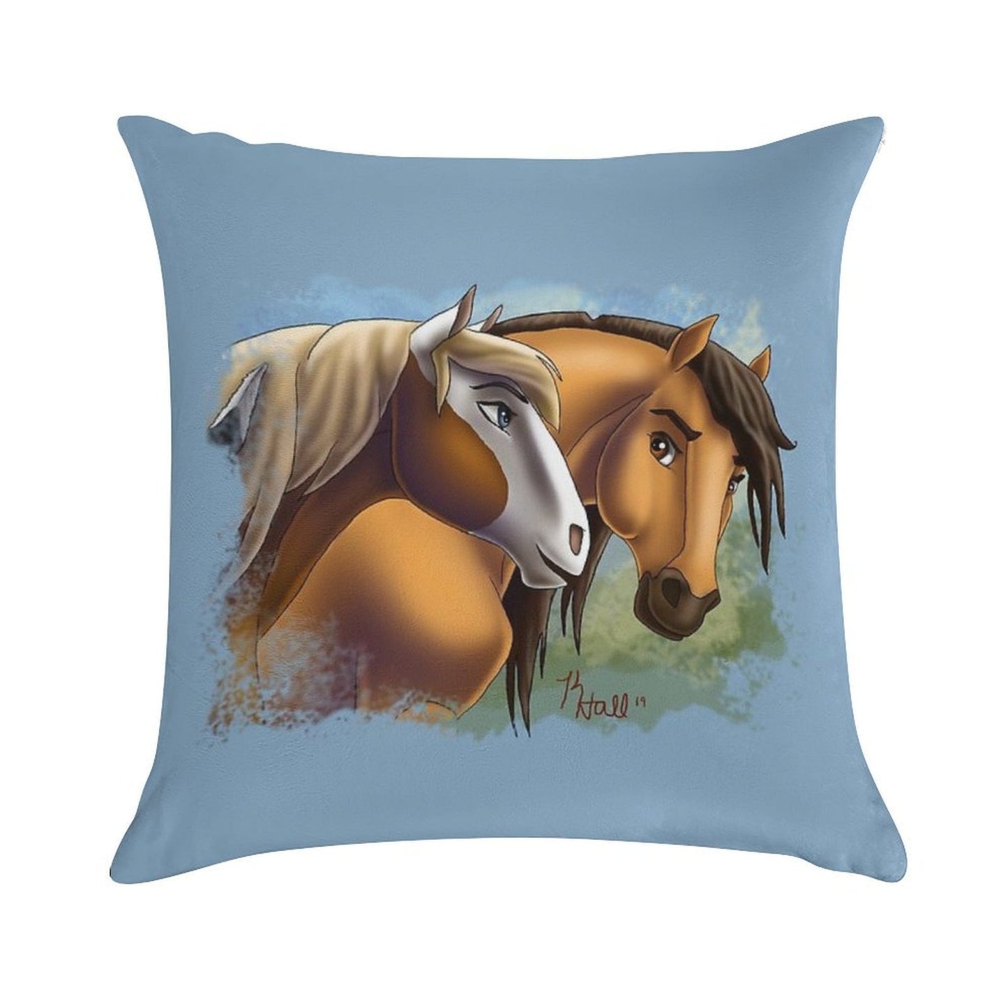 Spirit And Rain - Love Found Us Soft Reinforced Edging Throw Pillow