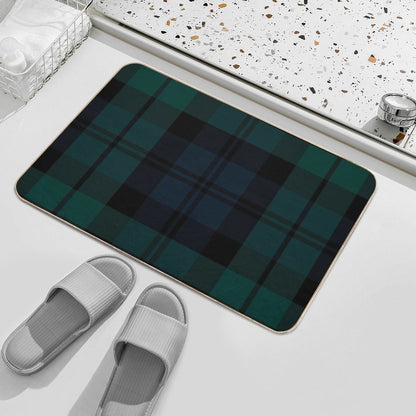 Black Watch Tartan Plaid Pattern  Multi-Purpose Bath Mat