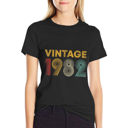 Vintage 1982 43rd Birthday Gift Men Women 43 Years Old  Eco-friendly Material T-Shirt