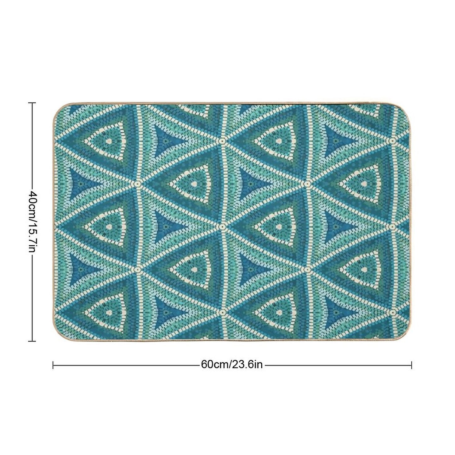 Greek Summer Mosaic  Versatile Bath Mat