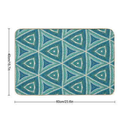 Greek Summer Mosaic  Versatile Bath Mat