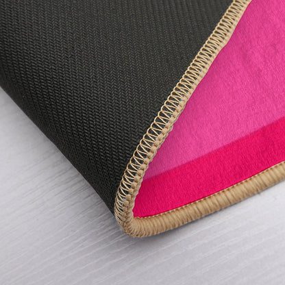 Bright Pink Minimalist Retro Colorful Stripes - Abstract Waves  Odorless Bath Mat