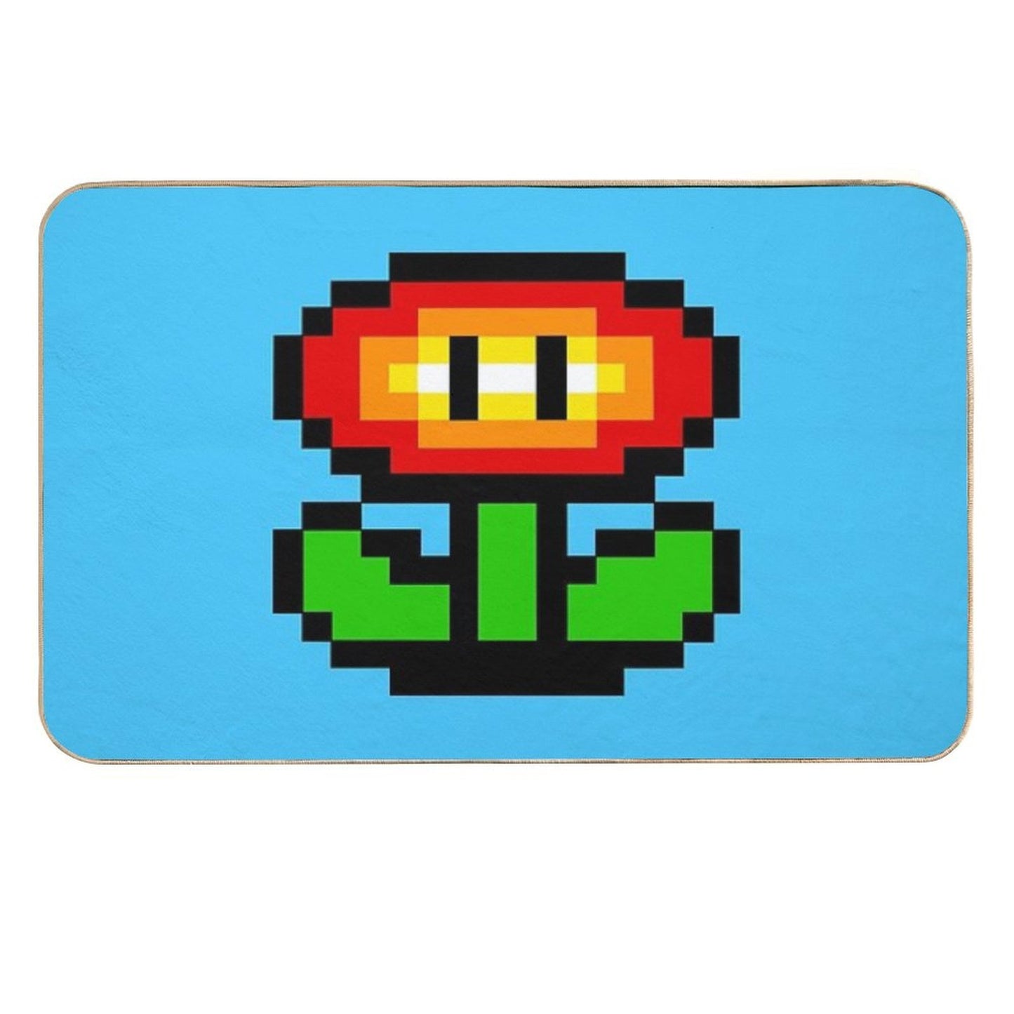 Fire Flower  Repositionable Bath Mat