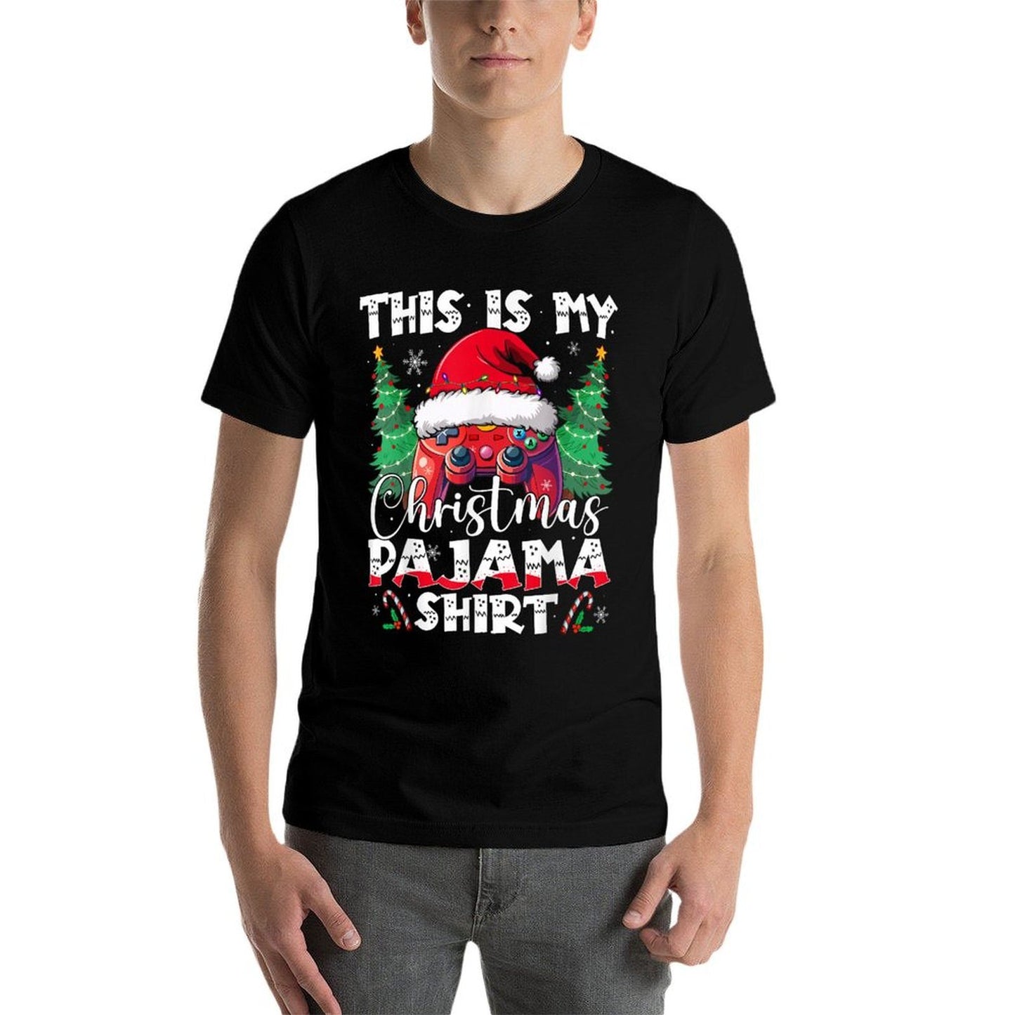 This Is My Christmas Pajama Video Game Gamer Boysns  High-quality Stitching T-Shirt