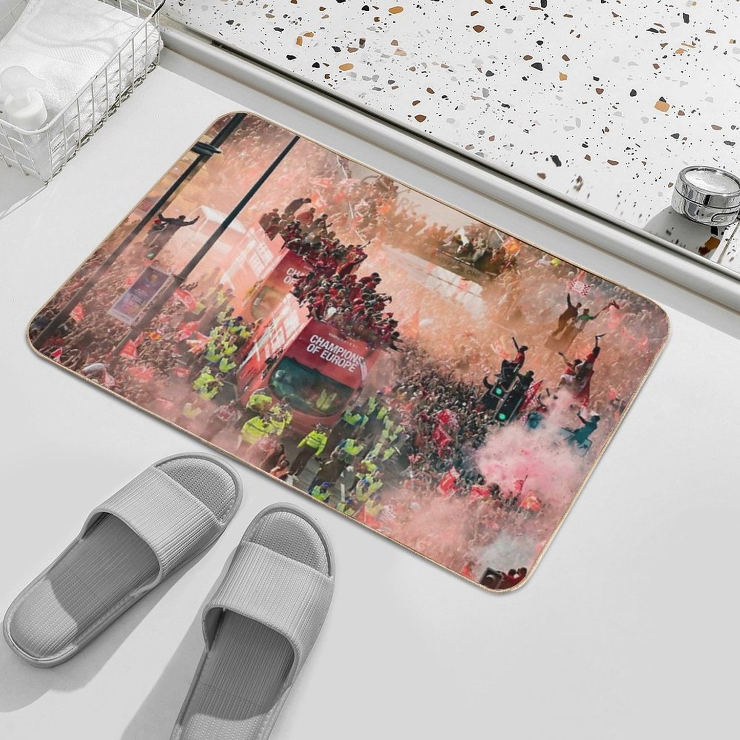 This Is Liverpool - Champions of Europe  Easy Maintenance Bath Mat