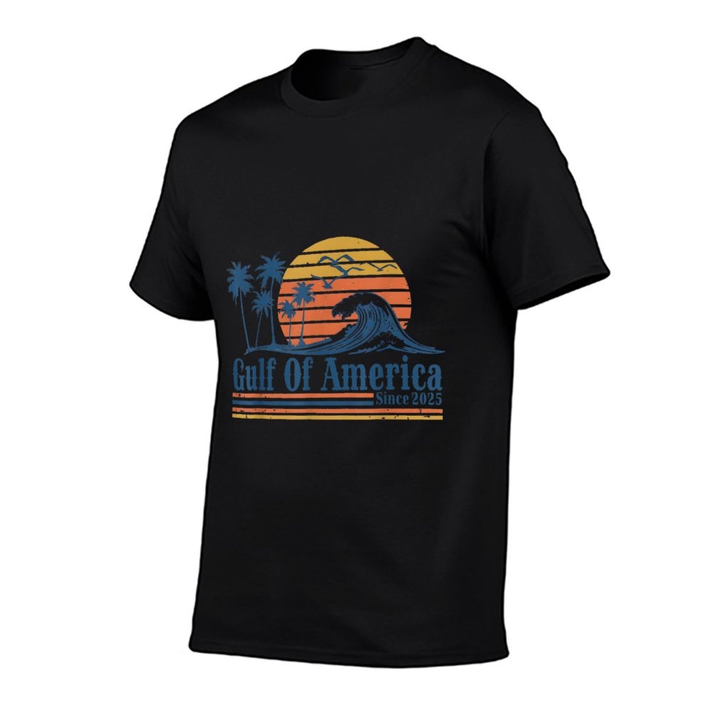 Retro Gulf Of USA America 2025 American Flag Gulf Mexico Classic T-Shirt