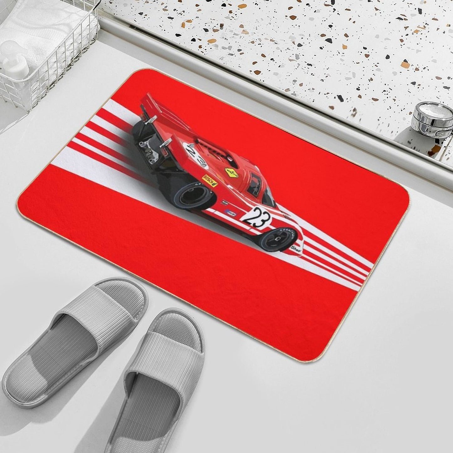 Porsch 917 Salzburg Livery 1970  Versatile Bath Mat