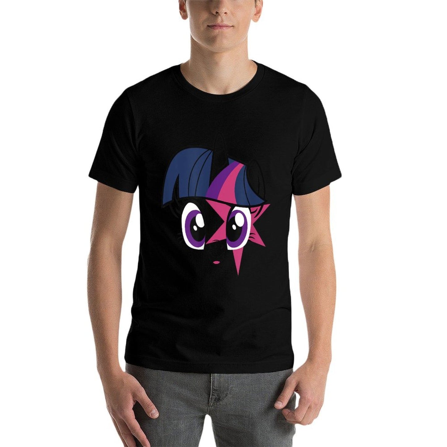 My Little Pony Twilight Sparkle Smiling Face  Summer-ready Fabric T-Shirt