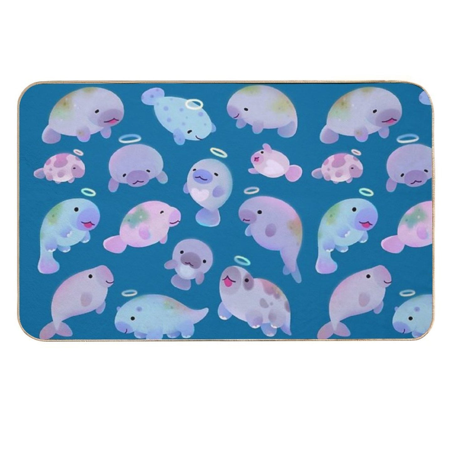 Sea Cow (Sirenians)  Easy Maintenance Bath Mat
