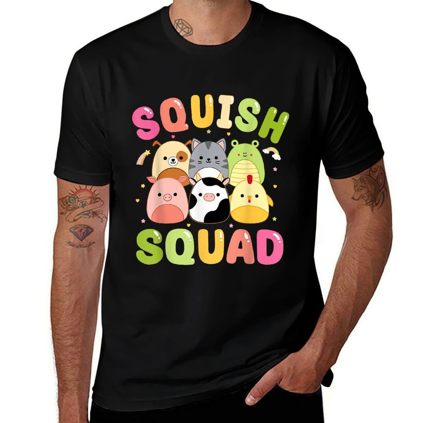 Squish Squad Girls Kids Toddlers Cute Birthday  Odor-resistant T-Shirt
