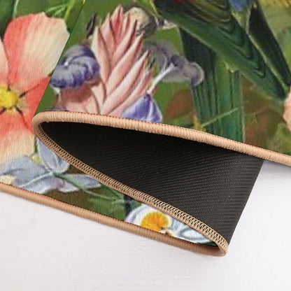 Vintage Parrot Jungle Botanical Garden 3 Nightgarden Durable Bath Mat