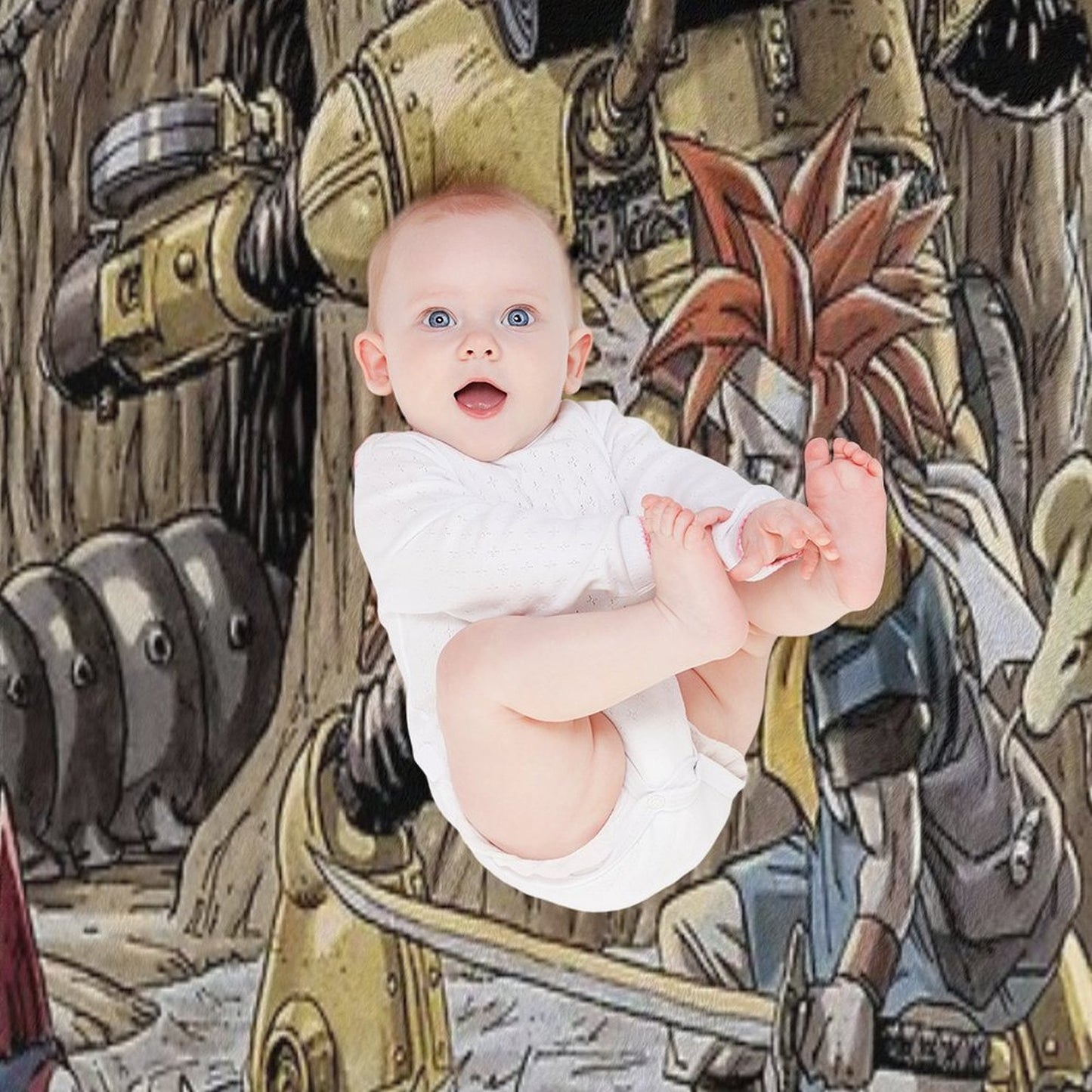 Crono, Robo, And Frog Traverse A Dark Cavern Filled With Monsters Chrono Trigger Gift-ready Throw Blanket