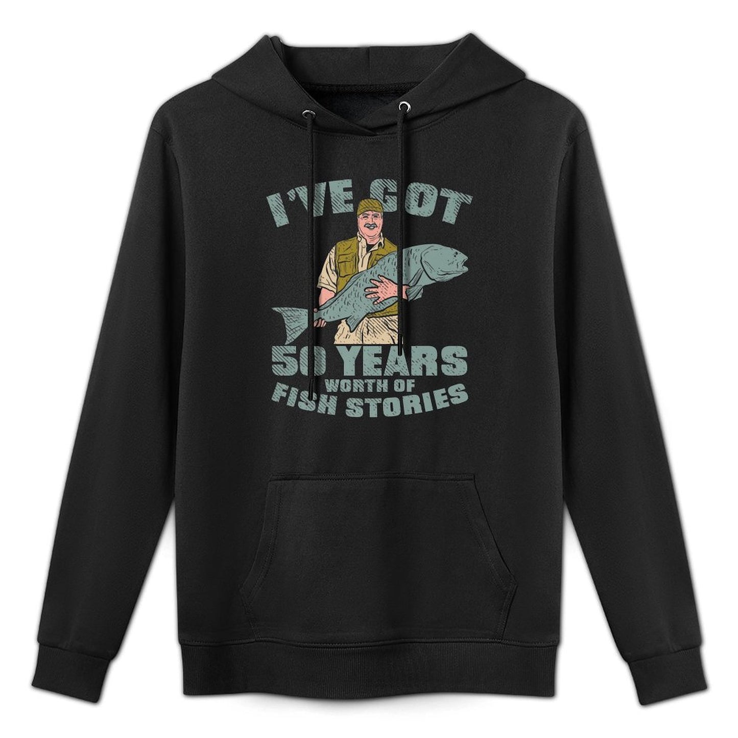 I Got Fish Stories, 50th Birthday Gifts Fishing Premium Customizable Surface Hoodie